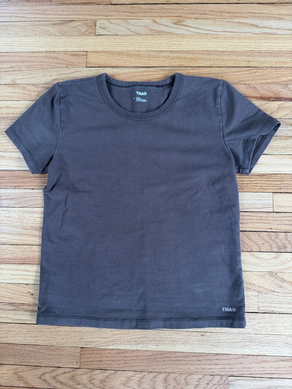 TNA Brown Short Sleeve Crewneck Tee